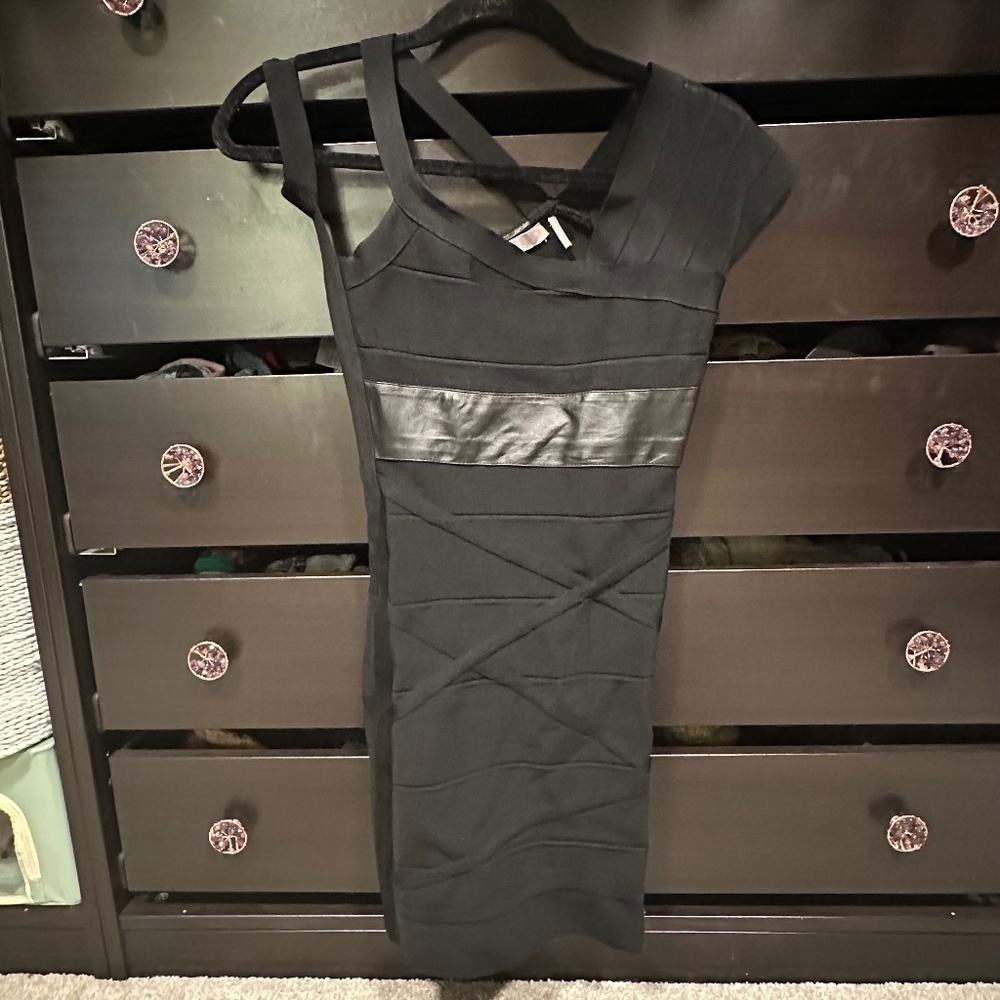 Stretta Asymmetric Bandage Dress